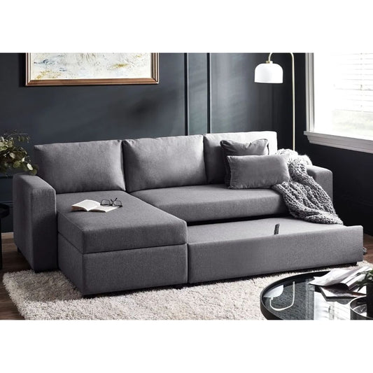 Angel Grey Corner Sofa Bed