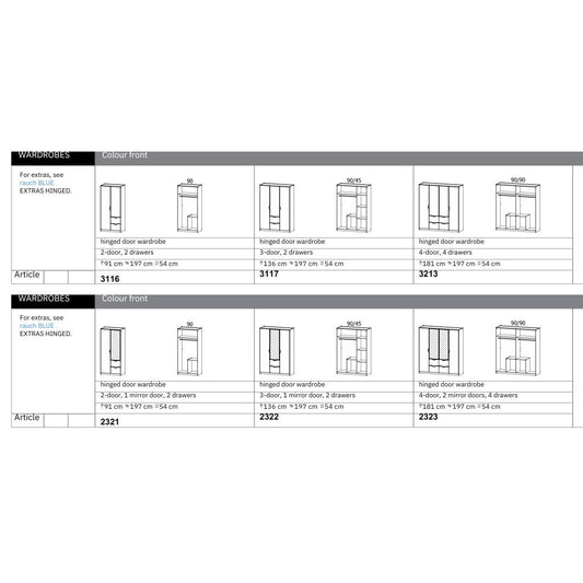 Arnstein Wardrobe Dimensions