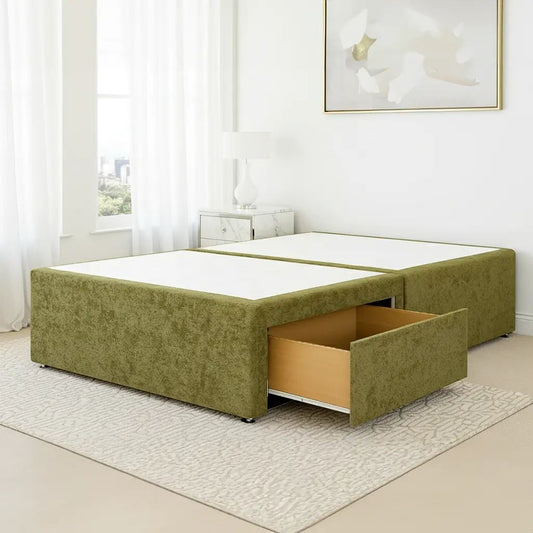2 Drawer Fabric Divan Base Range by Aurora