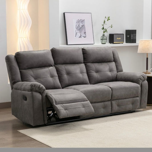 Berkeley Dark Grey Reclining 3 seater