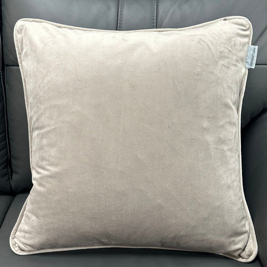 Black and Taupe Abstract Cushion Back