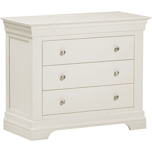 Bordeaux Ivory 3 Drawer Chest Angle
