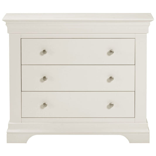 Bordeaux Ivory 3 Drawer Chest Front