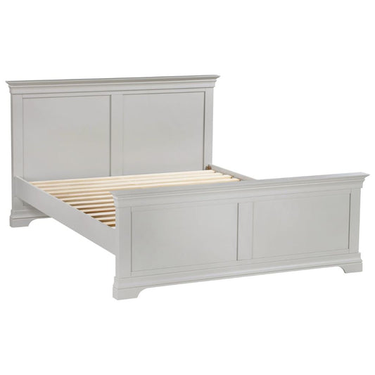 Bordeaux Pebble Grey 5ft Bed Angle