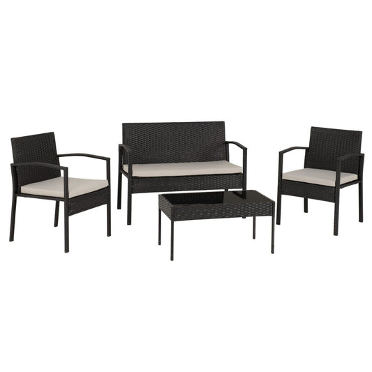 Cedar 4 Piece Garden Set Angle