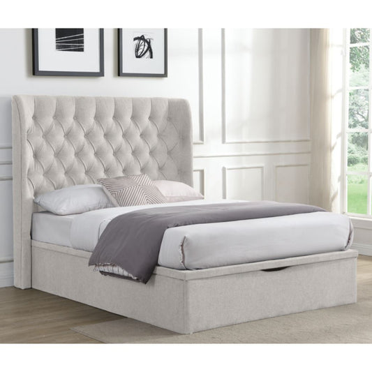 Clara Beige Storage Bedframe