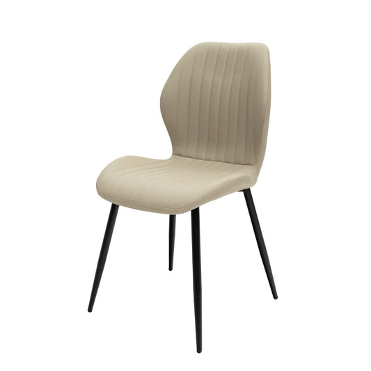 Dalmine Stone Faux Leather Dining Chair