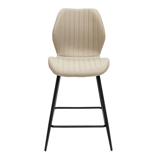 Dalmine Stone Faux Leather Counter Stool