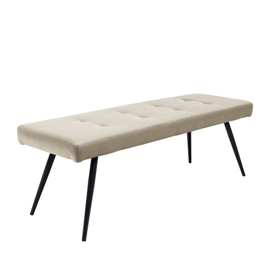 Dalmine Stone Faux Leather Dining Bench