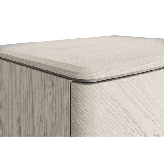 Diletta Stone 2 Drawer Bedside Table Edge