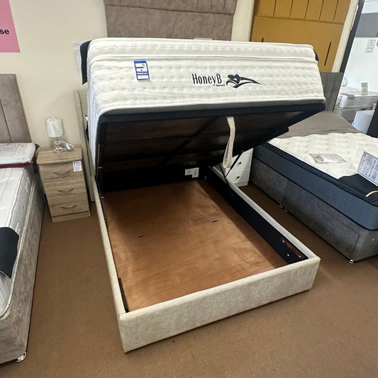 Frida Beige Storage Bed