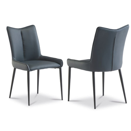 Maierato Teal Faux Leather Dining Chair