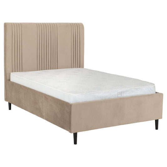 Maine Taupe Velvet Bedframe Range by Wholesale