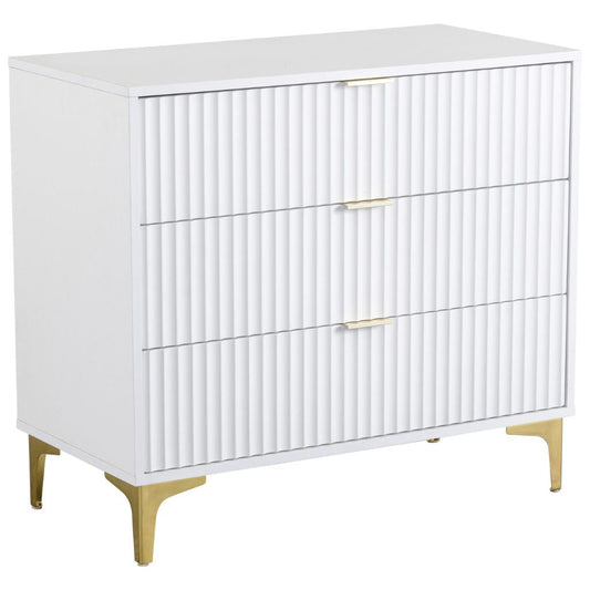 Miami White 3 Drawer Chest