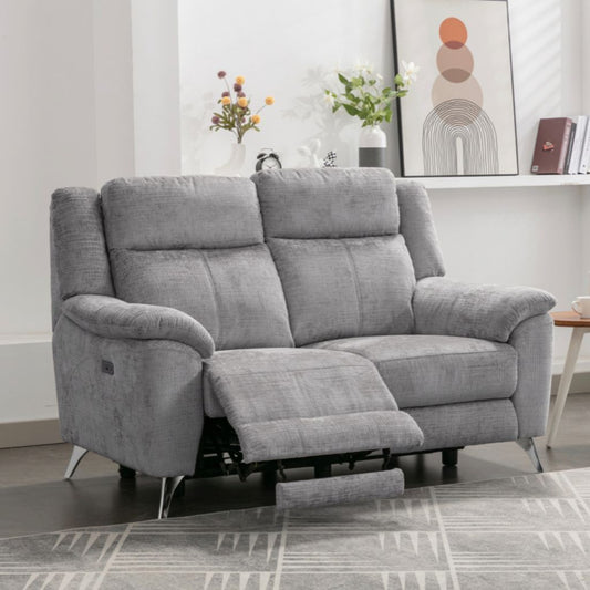 Monroe Ash Electric Reclining 3 Seater Sofa
