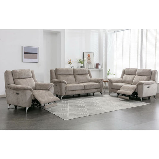 Monroe Fossil Electric Reclining 3+2+1 Sofa