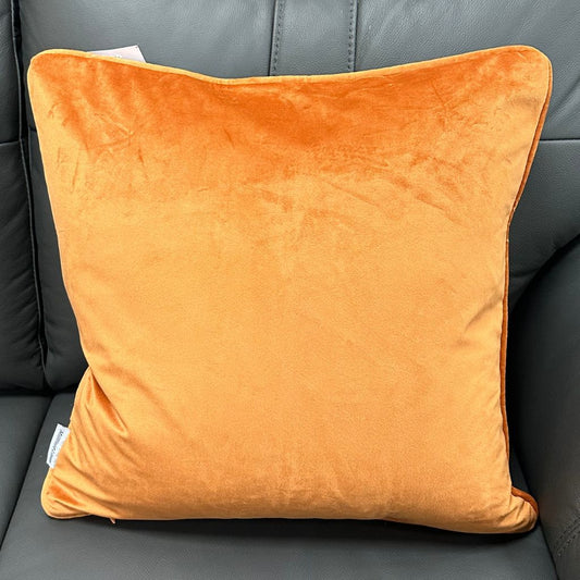 Orange Abstract Cushion Back