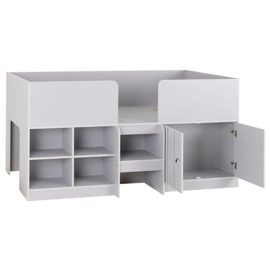 Orlando Low Sleeper Bed in Dove Grey by Wholesale Beds