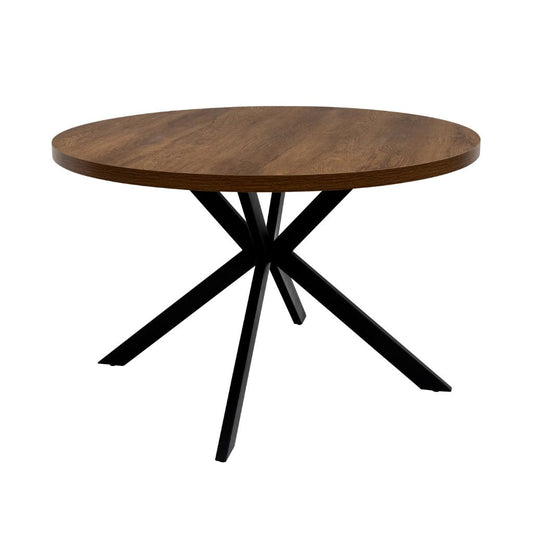 Panni 1.2m Round Dark Oak Dining Table