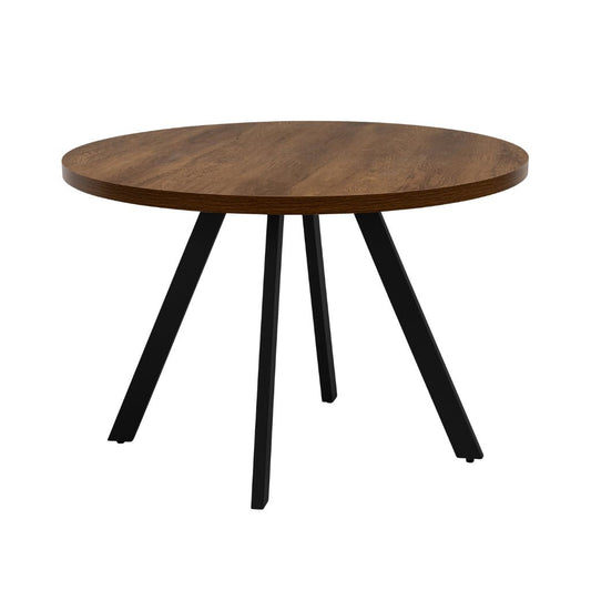 Panni 1.1m Round Dark Oak Dining Table