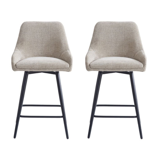 Pair of Oscar Biscuit Counter Stools by Annaghmore