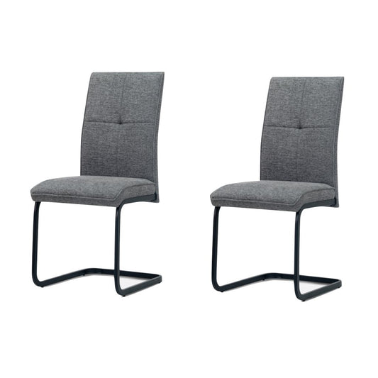 Pair of Venezia Grey Dining Chairs by Annaghmore