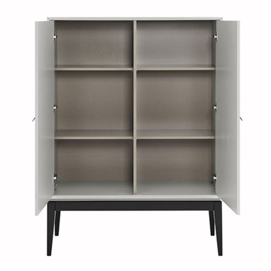Pasadena Cool Grey 2 Door Cabinet Inside