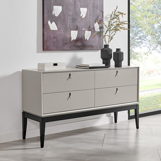 Pasadena Flannel Grey 4 Drawer Chest