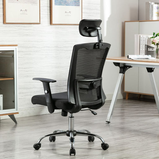 Pero Black Office Chair Back