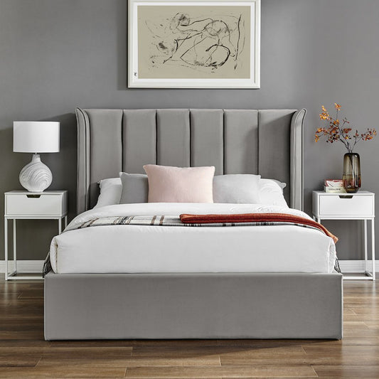 Polaris Grey Ottoman Bed Ireland
