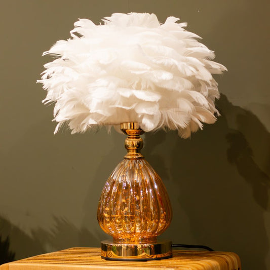 Raya Led Base Feather Lamp Light Off