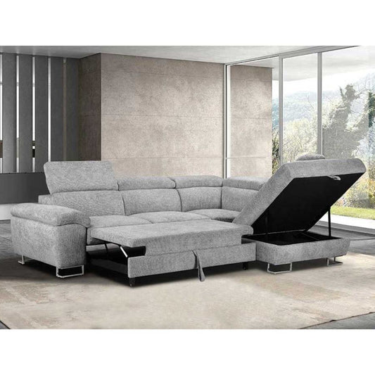 Roma RHF Grey corner sofa bed ireland