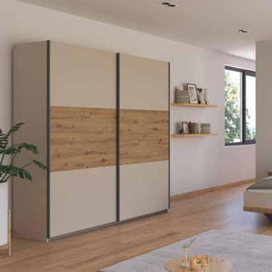 Sajo 218cm Sliding Wardrobe Artisan Oak
