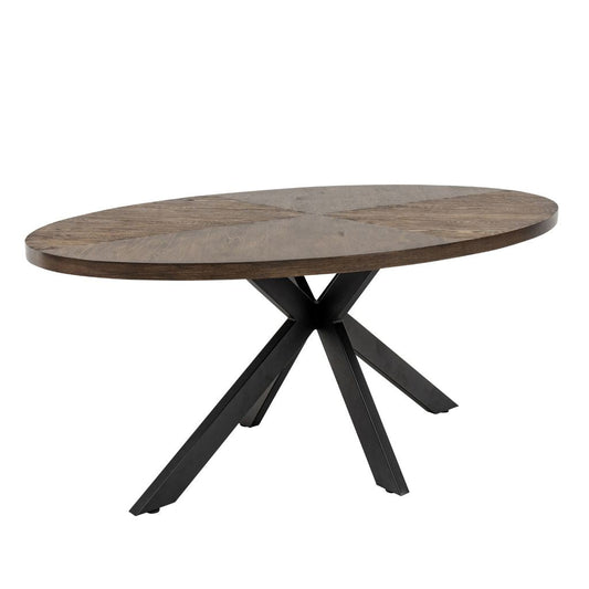 Sassa 1.8m Dark Oak Veneer Dining Table