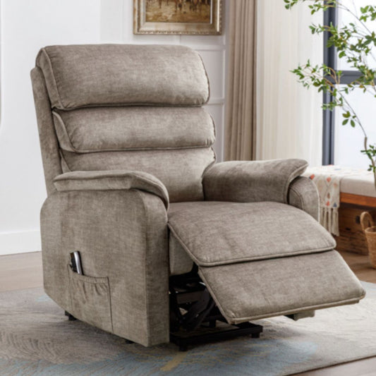 Savoy Taupe Lift and Tilt Electric Dual Motor Chair