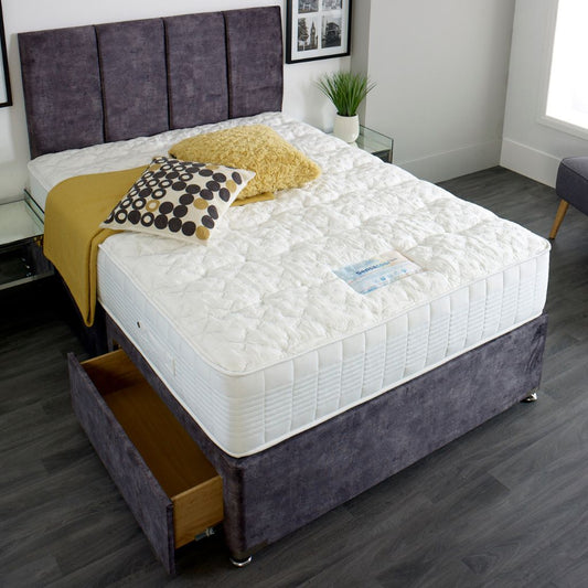 Sensacool 2-Drawer Base, Headboard and Mattress Set