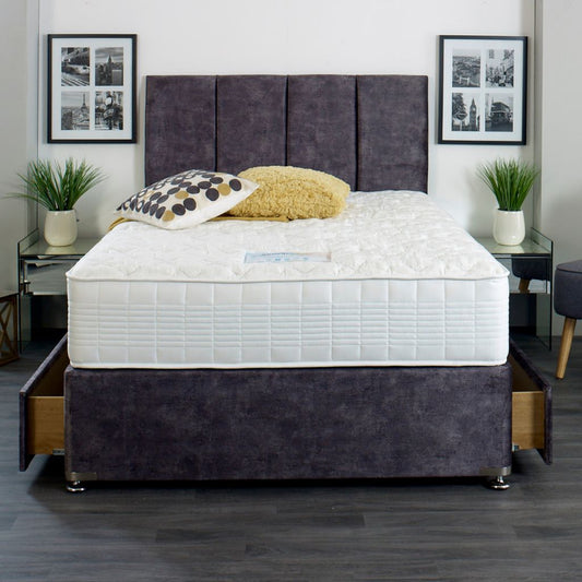 Sensacool 2-Drawer Base, Headboard and Mattress Set Front