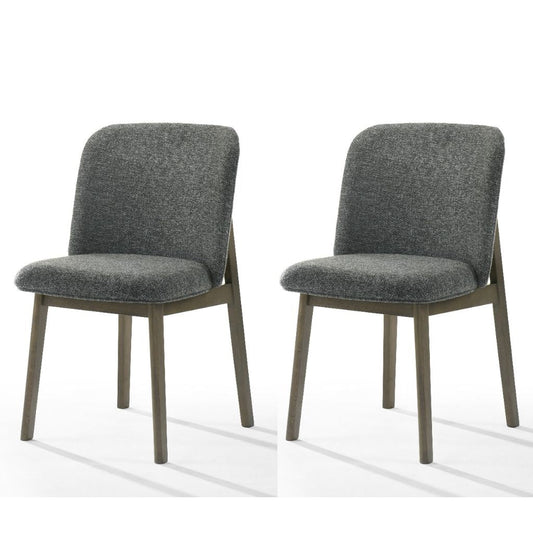 Set of 2 alice grey dining chairs