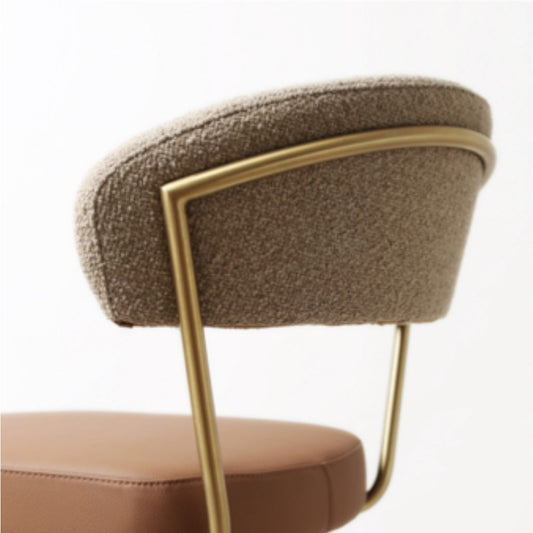 Strata Gold Saddle Brown Fusion Bar Stool Top