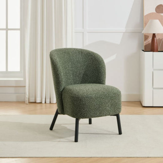 Talia Forest Green Accent Chair Angle