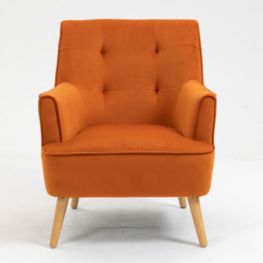Tara Burnt Orange Accent Chair Front
