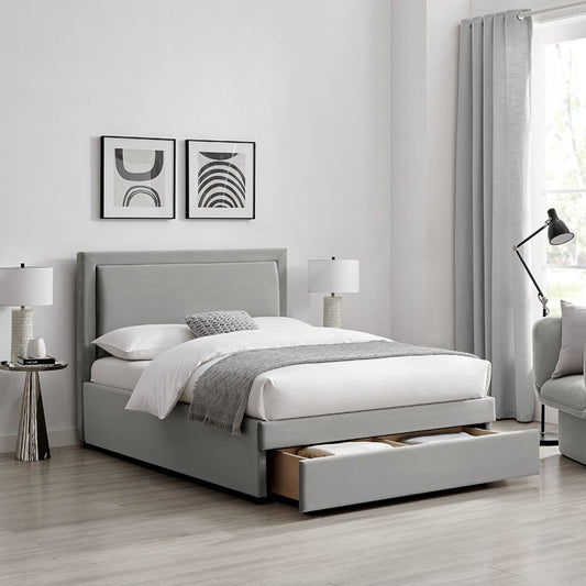 Ursa Grey Drawer Bed Range drawer out