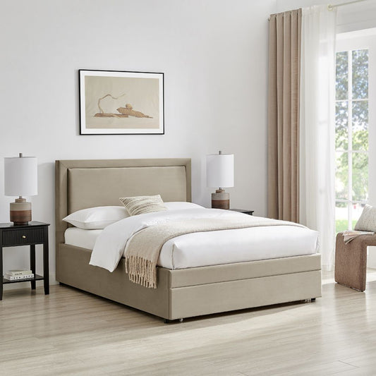 Ursa Taupe Drawer Bed