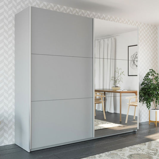 Vigo Platinum Grey Sliding Wardrobe