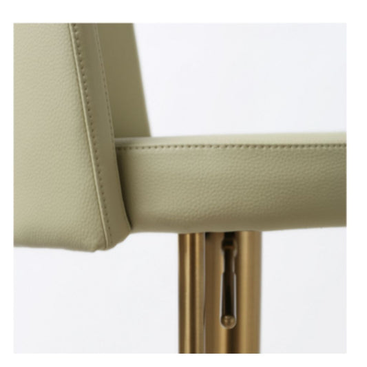 Vogue Gold Pistachio PU Bar Stool Seat