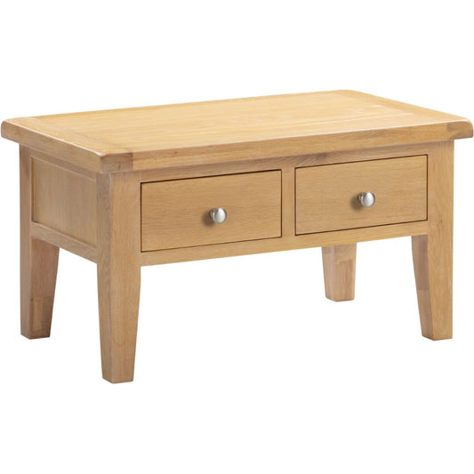 Windsor Natural Oak 2 Drawer Coffee Table