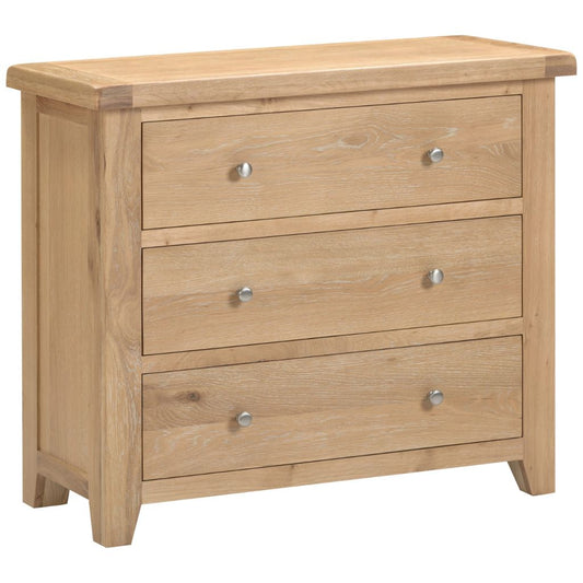 Windsor Natural Oak 3 Drawer Chest