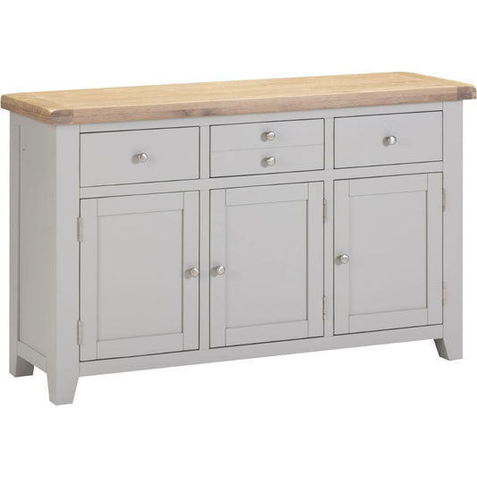 Windsor Pebble Grey 3 Door 3 Drawer Sideboard