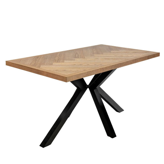 Zolla 1.4m Medium Ash Veneer Dining Table