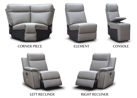 Infiniti Leather Modular Pieces by Sofahouse